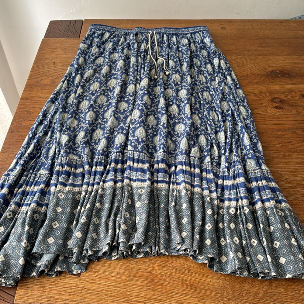 Vintage spell and the Gypsy collective blue oracle skirt Large